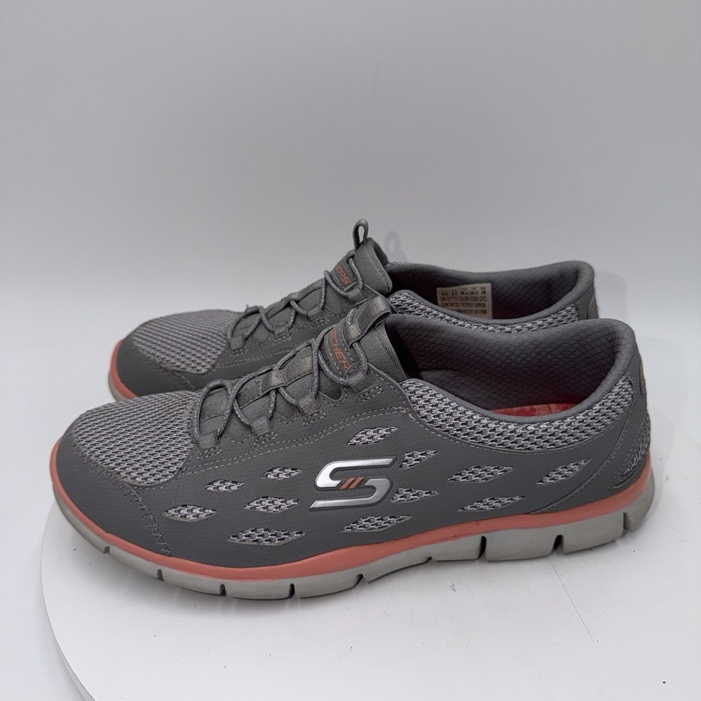 Skechers Womens Gratis Breezy City 22773 Gray Running Shoes Trainers Size US 8.5
